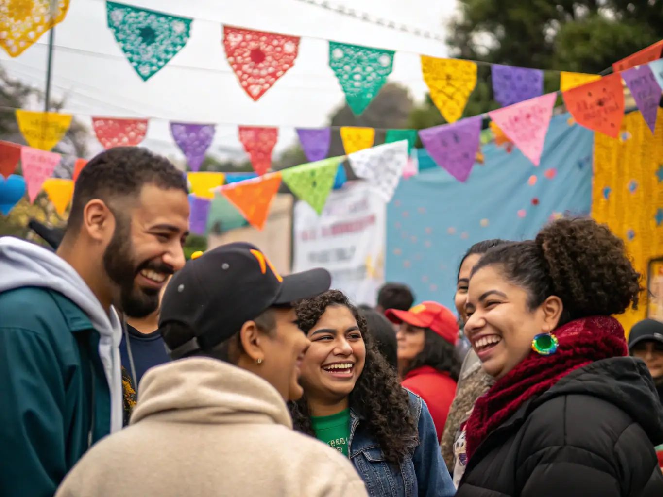A photograph capturing a community outreach event organized by LA COUPE D'OR THEATRE DE ROCHEFORT, showing diverse participants interacting and enjoying the event.